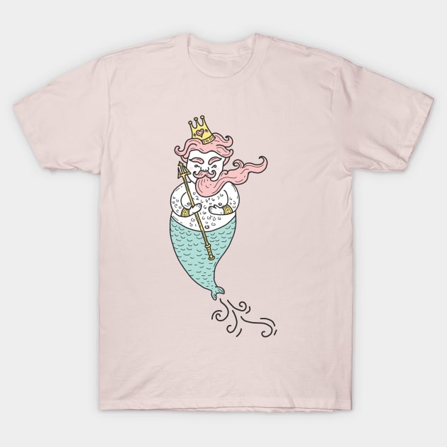 Merman illustration T-Shirt by JDawnInk